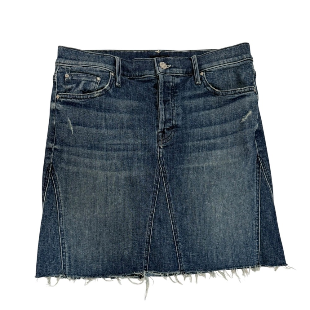 Mother Jean Skirt Size 29 The Four Points Mini Fray Denim Skirt Gypsy Wash
